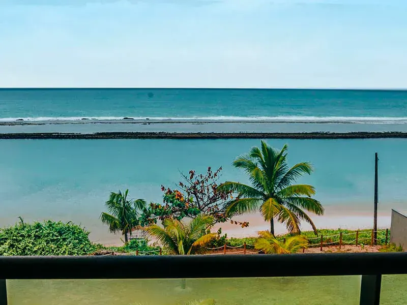 Apto com 2 Quartos Frente Mar do Samoa Beach Resort, na Praia de Muro Alto, em Porto de Galinhas