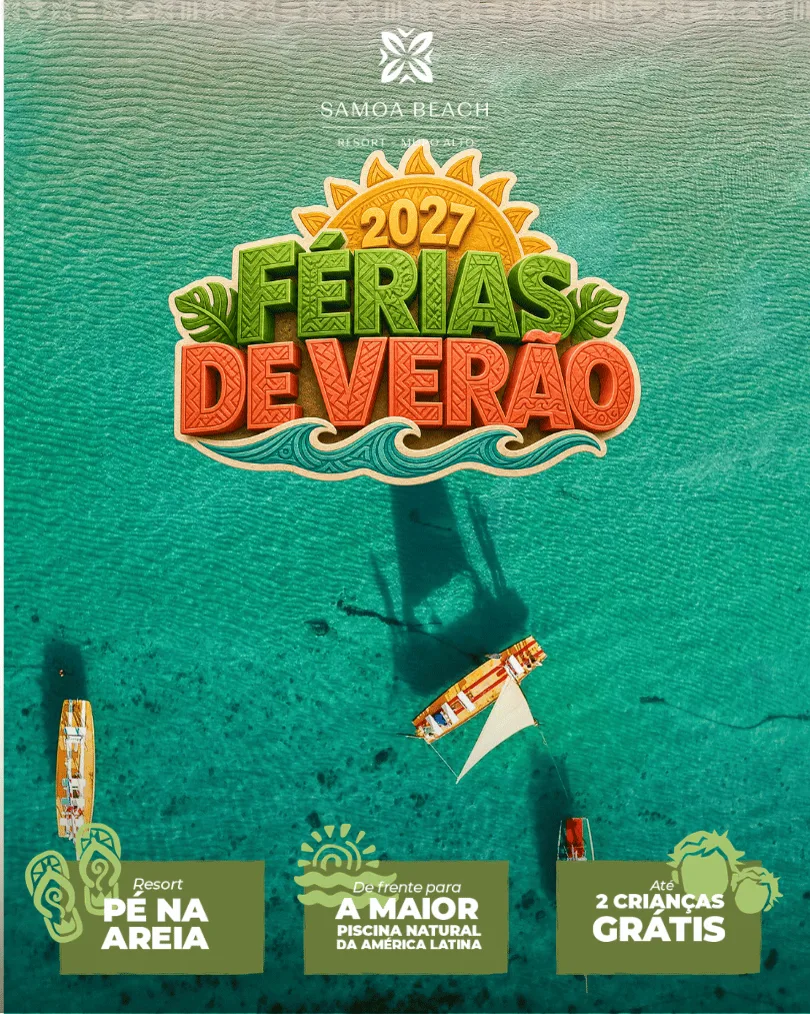 Férias de Verão 2027 no Samoa Beach Resort, em Muro Alto