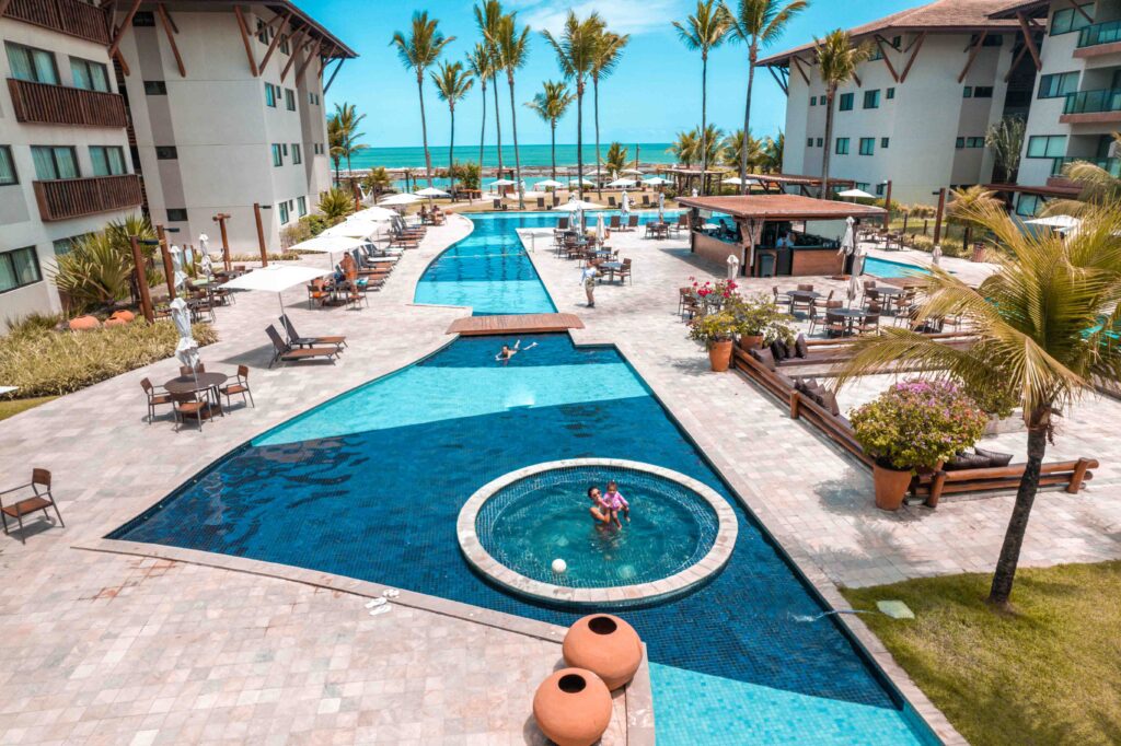 Piscinas do Resort. Diversão para toda família.