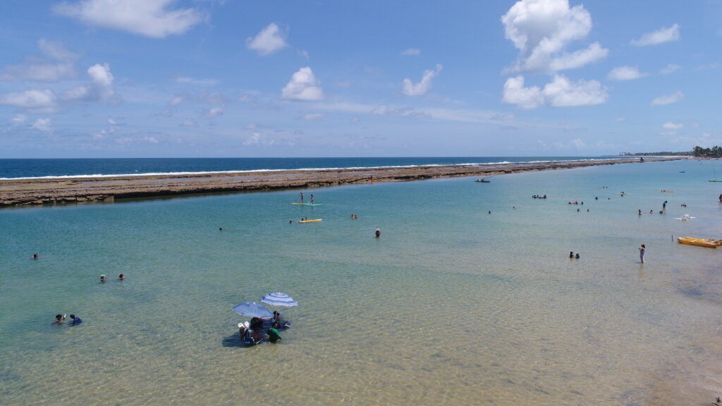piscina natural de Muro Alto vista da praia